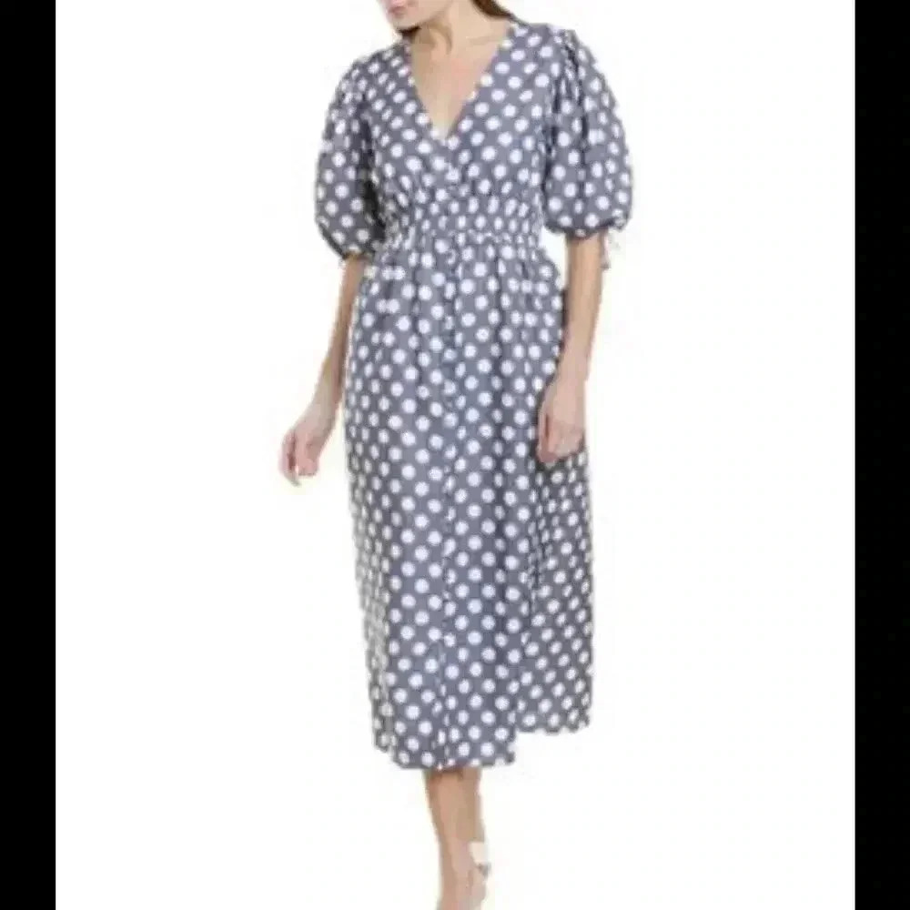 Tyler Boe Polka Dot Maxi Dress Womens Size XS NEW. 1306